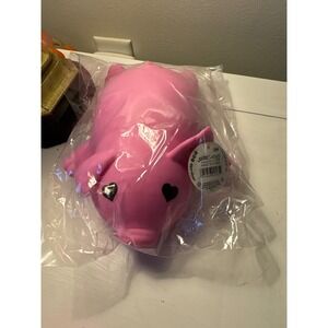 VIRAL Ja-Ru Jumbo Squish Pig Pink Stretchy Fidget Toy Heart Eyes 4565 NEW